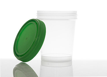 Schraubdeckelbecher: 800 Milliliter, Farbe: klar transparent