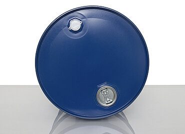 Stahlblech Garagenfass: 62,0 Liter, Farbe: blau RAL 5010