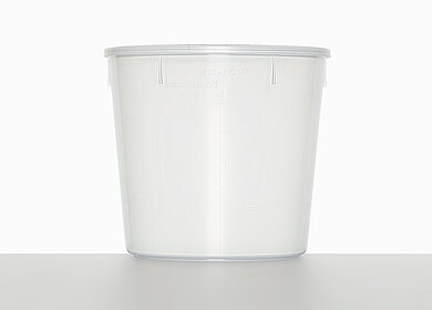 Laboratory cup: 1,0 liter, colour: natural