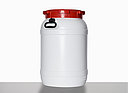 Kunststoff Schraubdeckelfass: 68,5 Liter, Farbe: weiß