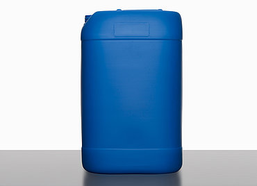 Plastic canister: 25,0 liter, colour: blue
