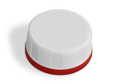 Drück- und Dreh Deckel OV aus PP/HDPE ø 39,0 mm Mündung