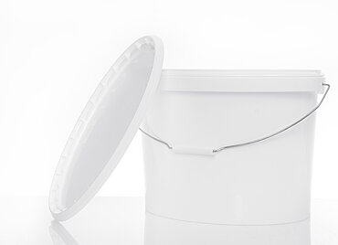 Kunststoff Ovaleimer: 18,0 Liter, Farbe: weiß Kunststoff Ovaleimer: 18,0 Liter, Farbe: weiß