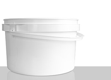 Kunststoff Rundeimer UN: 10,4 Liter, Farbe: weiß