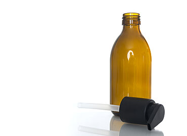 Syrup bottle: 250 milliliter, colour: brown transparent Syrup bottle: 250 milliliter, colour: brown transparent