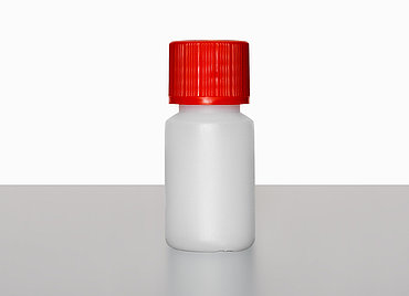 Kunststoff Rundflasche: 10 Milliliter, Farbe: natur