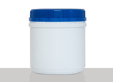 Kunststoff Schraubdeckeldose UN: 500 Milliliter, Farbe: weiß