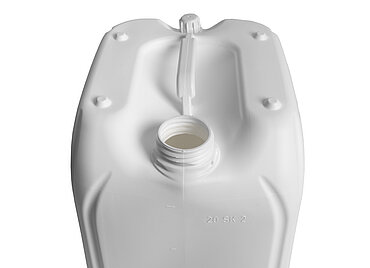 Kunststoffkanister: 20,0 Liter, Farbe: weiß Kunststoffkanister: 20,0 Liter, Farbe: weiß