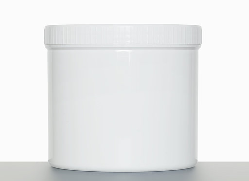 Screw cap can: 1,5 liter, colour: white