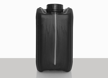 Kunststoffkanister: 5,0 Liter, Farbe: schwarz