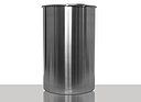 Edelstahl Deckelspundfass: 213,0 Liter, Farbe: Edelstahl matt