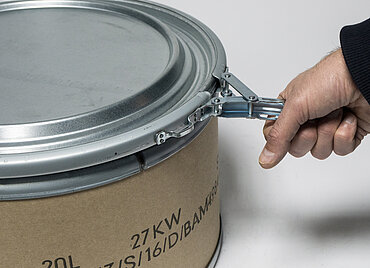 Fiber drum NTR: 20,0 liter, colour: natural Fiber drum NTR: 20,0 liter, colour: natural