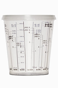 Laboratory cup: 1,9 liter, colour: clear transparent