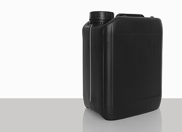 Kunststoffkanister: 5,0 Liter, Farbe: schwarz