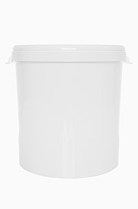 Plastic hobbock: 30,0 liter, colour: white