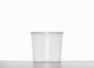 Laboratory cup: 300 milliliter, colour: clear transparent