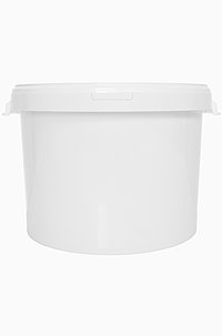 Plastic hobbock: 23,0 liter, colour: white