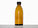 Narrow neck bottle: 150 milliliter, colour: brown