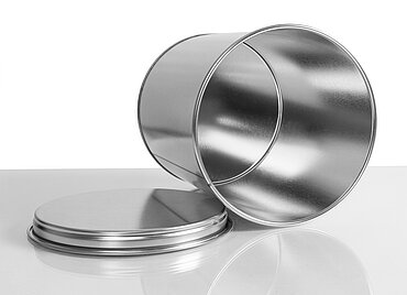 Weißblechdose: 750 Milliliter, Farbe: blank