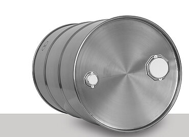 Stainless steel tight head drum: 60,0 liter, colour: matte stainless steel Stainless steel tight head drum: 60,0 liter, colour: matte stainless steel