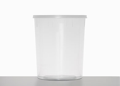 Sample cup: 1,0 liter, colour: natural