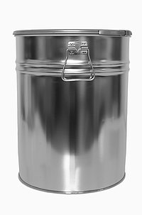 Tinplate hobbock laminated on the inside: 30,0 liter, colour: blank