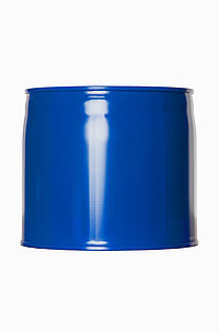 Stahlblech Flachkanne: 6,0 Liter, Farbe: blau RAL 5010