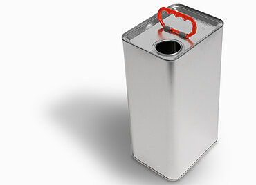 Weißblechkanister: 5,0 Liter, Farbe: blank