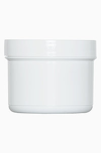 Screw cap can: 100 milliliter, colour: white
