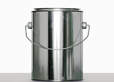 Weißblecheimer: 2,0 Liter, Farbe: blank