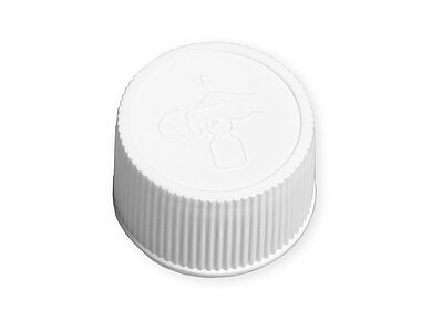 Push-turn closure of PP ø 25,0 mm mouth