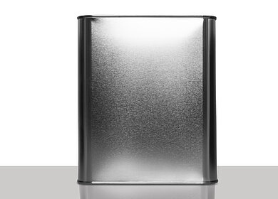 Tinplate canister: 3,0 liter, colour: blank