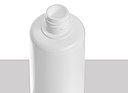 Round bottle R 100/18: 100 milliliter, colour: white