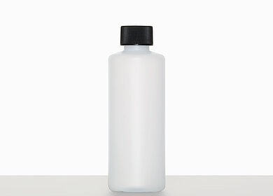 Round bottle R 200/25: 200 milliliter, colour: natural