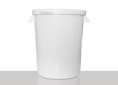 Plastic Hobbock UN: 30,0 liter, colour: white