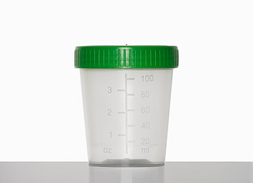 Probenbecher: 100 Milliliter, Farbe: klar transparent