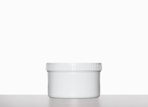 Screw cap can: 350 milliliter, colour: white