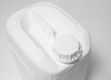 Kunststoffkanister fluoriert: 11,0 Liter, Farbe: weiß