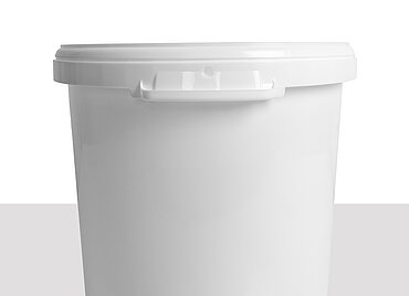Plastic hobbock: 32,0 liter, colour: white