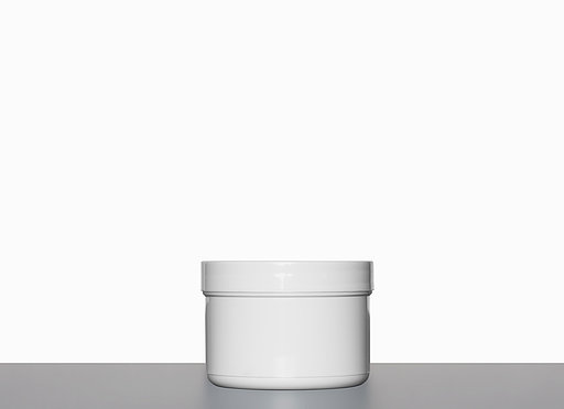 Screw lid Can: 150 milliliter, colour: white
