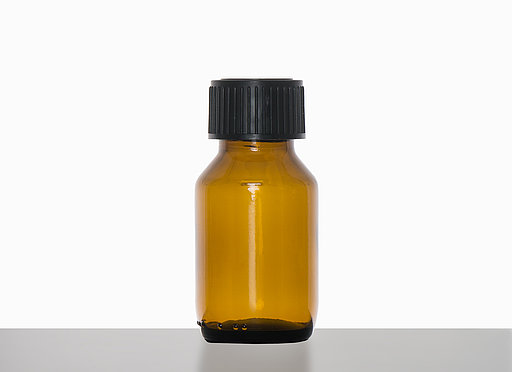Light packaging bottle: 50 milliliter, colour: brown