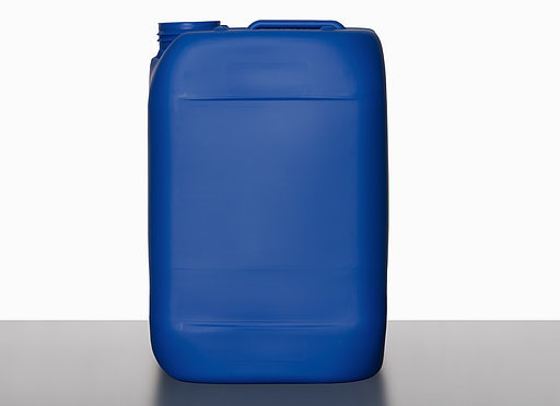 Plastic canister: 6,0 liter, colour: blue