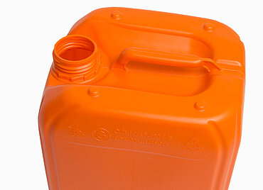 Kunststoffkanister: 10,0 Liter, Farbe: orange