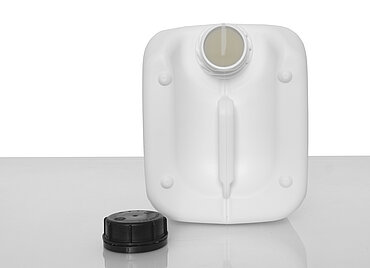 Kunststoff Kanister: 10,0 Liter, Farbe: weiß