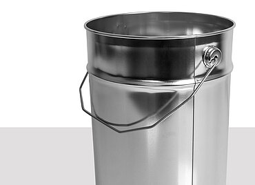 Weißblecheimer: 12,0 Liter, Farbe: blank