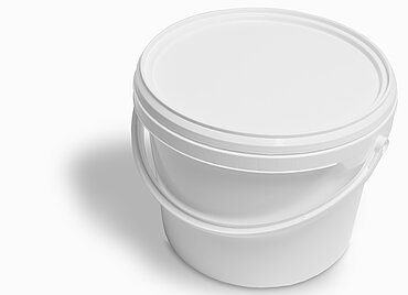 Kunststoff Rundeimer: 3,4 Liter, Farbe: weiß Kunststoff Rundeimer: 3,4 Liter, Farbe: weiß