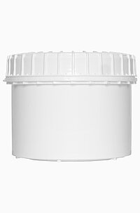 Kunststoff Schraubdeckeldose: 500 Milliliter, Farbe: weiß