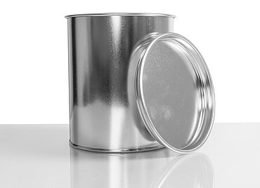 Weißblechdose: 750 Milliliter, Farbe: blank