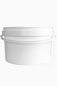 Kunststoff Rundeimer UN: 10,4 Liter, Farbe: weiß