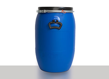 Kunststoff Deckelfass: 60,0 Liter, Farbe: blau
